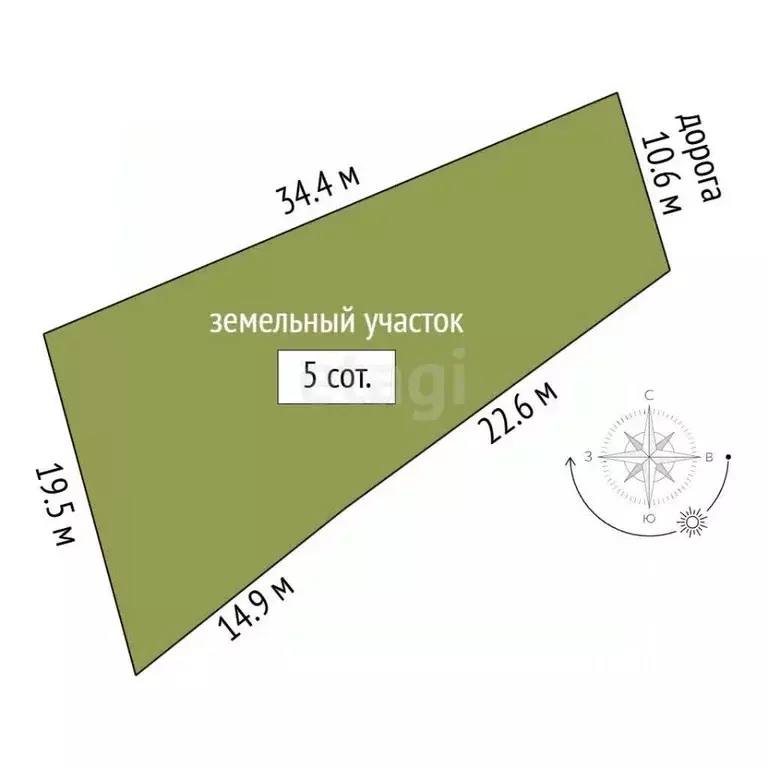 Участок в Севастополь ш. Крепостное, 31к48 (5.0 сот.) - Фото 2