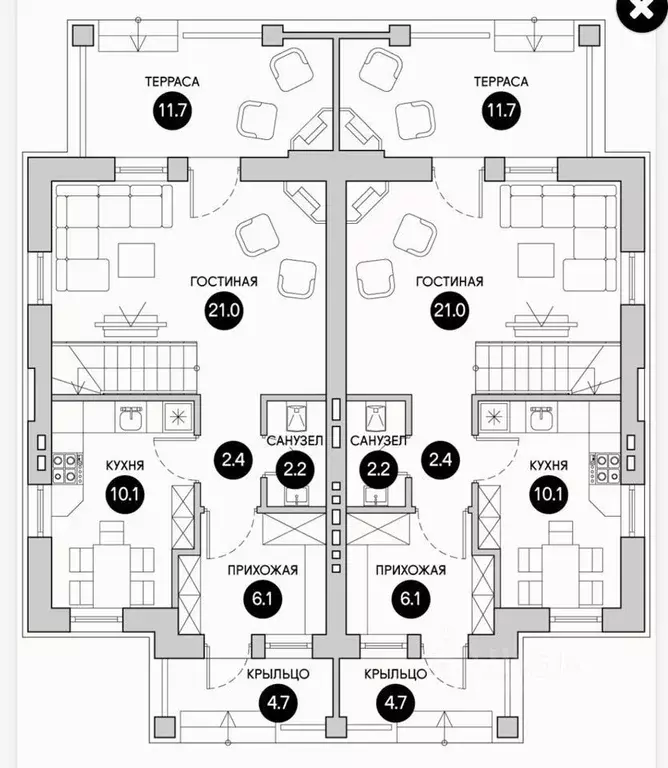 Таунхаус в Тамбовская область, Тамбов 4-й Парковый проезд (100 м) - Фото 1