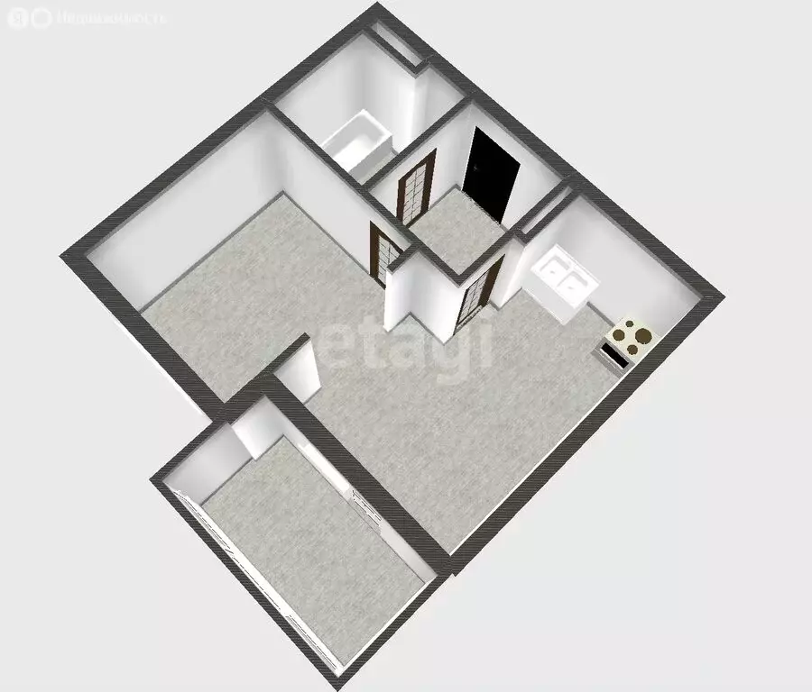 1-комнатная квартира: Санкт-Петербург, Суздальское шоссе, 8 (36.43 м) - Фото 2