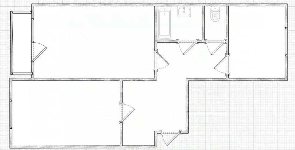 2-к кв. Пензенская область, Пенза ул. 8 Марта, 21 (61.0 м) - Фото 2