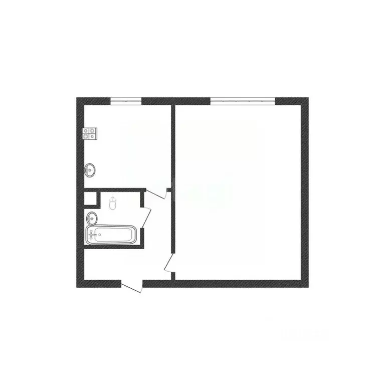 1-к кв. Смоленская область, Вязьма Спортивная ул., 1Ак2 (34.0 м) - Фото 1