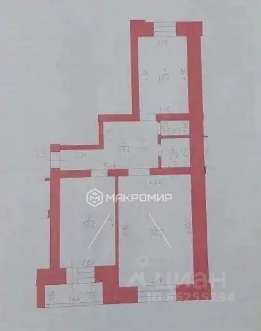 2-к кв. Татарстан, Казань Чистопольская ул., 60 (66.3 м) - Фото 2
