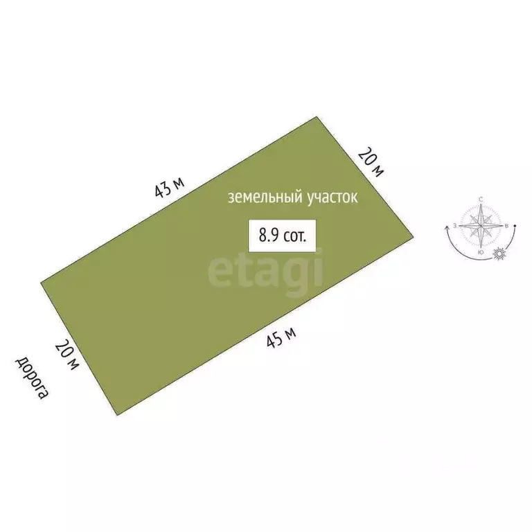 Участок в Москва Новомосковский ао, д. Акиньшино, 372 (8.84 сот.) - Фото 1