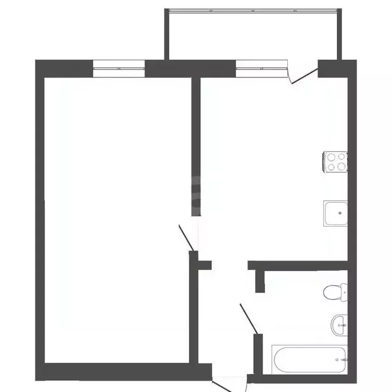 1-к кв. Вологодская область, Вологда ул. Возрождения, 82А (29.2 м) - Фото 2