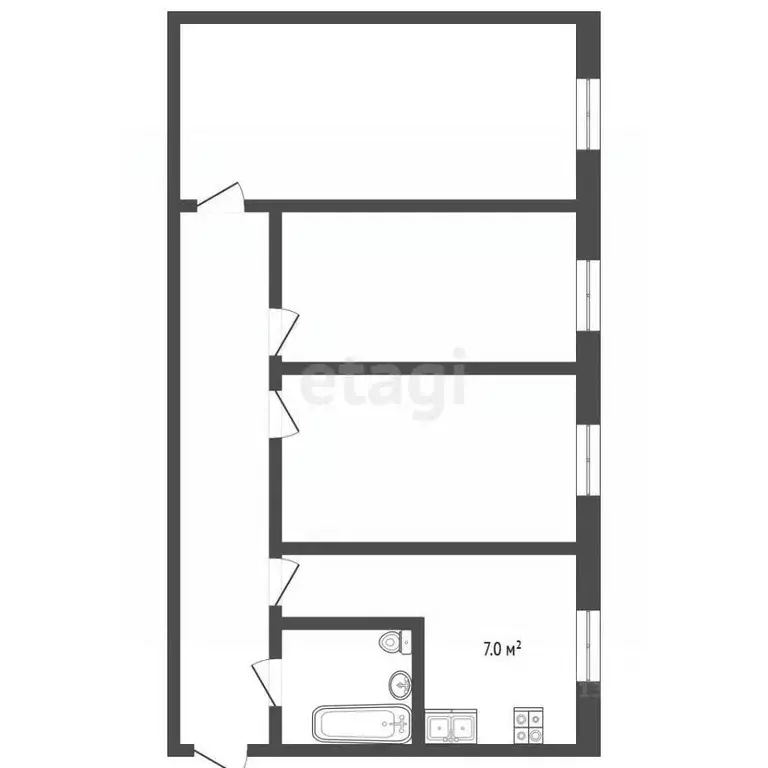 3-к кв. Ярославская область, Рыбинск Бульварная ул., 14 (60.9 м) - Фото 2