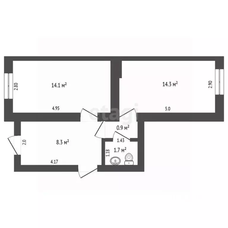 2-к кв. Крым, Феодосия бул. Адмиральский, 8 (39.3 м) - Фото 2