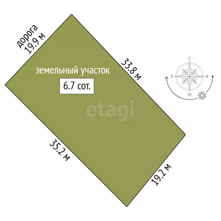 Участок в Феодосия, СПК Инвалидов Ручеёк, Ореховая улица (6.69 м) - Фото 1