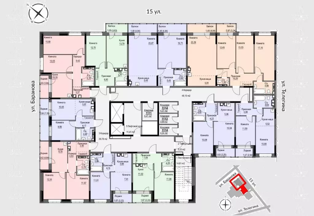 2-к кв. Удмуртия, Ижевск 15-я ул., 13 (60.37 м) - Фото 1