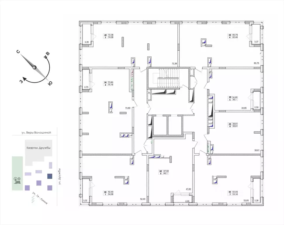 2-к кв. Кемеровская область, Кемерово ул. Дружбы, 10 (36.1 м) - Фото 2