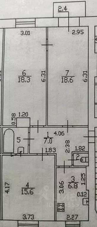 3-к кв. Санкт-Петербург 21-я Васильевского острова линия, 16к5 (70.1 ... - Фото 1