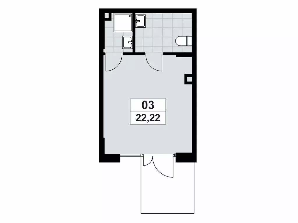 Помещение свободного назначения (22.22 м) - Фото 1