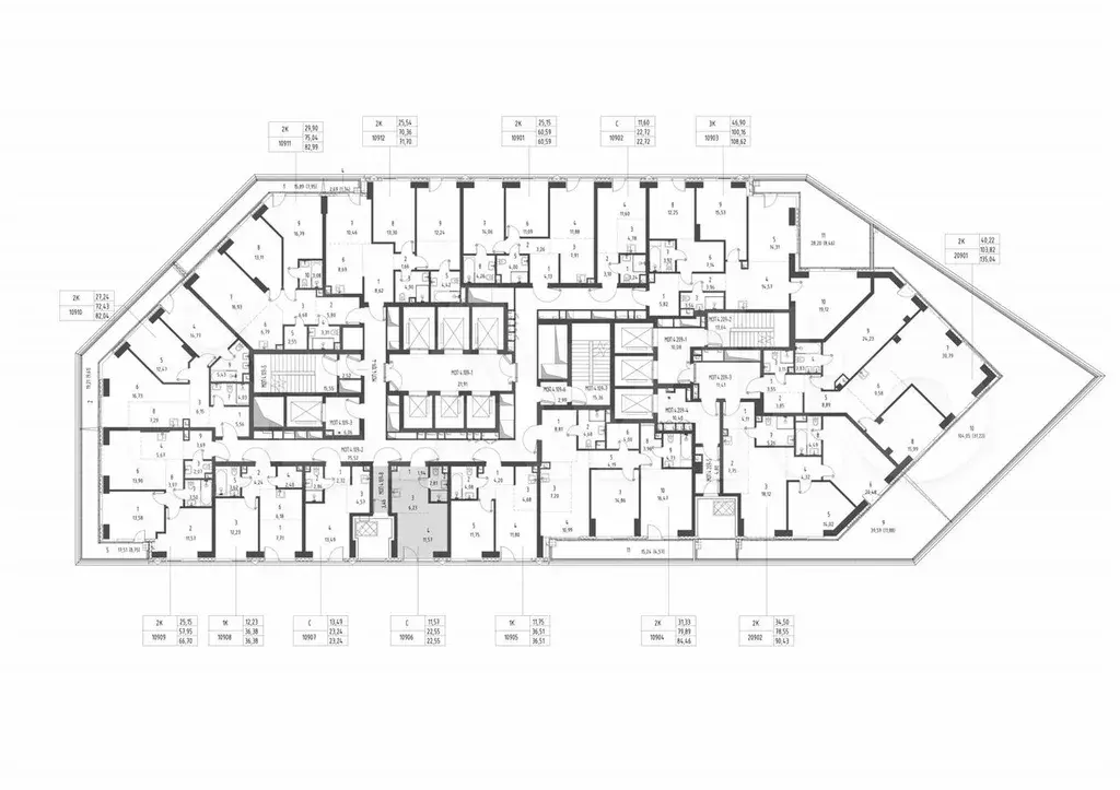 Квартира-студия, 22,6 м, 9/57 эт. - Фото 1