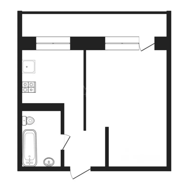 1-к кв. Тюменская область, Тюмень ул. Коммунаров, 37 (29.0 м) - Фото 2
