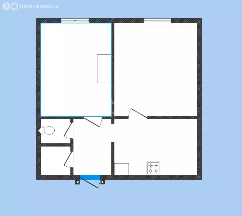 2-комнатная квартира: Губкин, Народная улица, 2В (37.1 м) - Фото 2