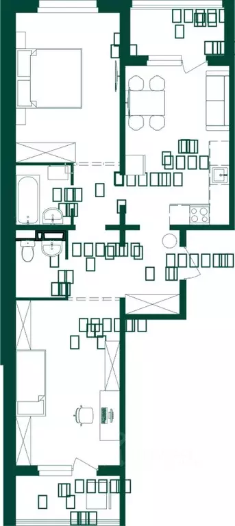 2-к кв. Алтай, Майминский район, с. Майма Алтайская ул., 2к2 (64.1 м) - Фото 1