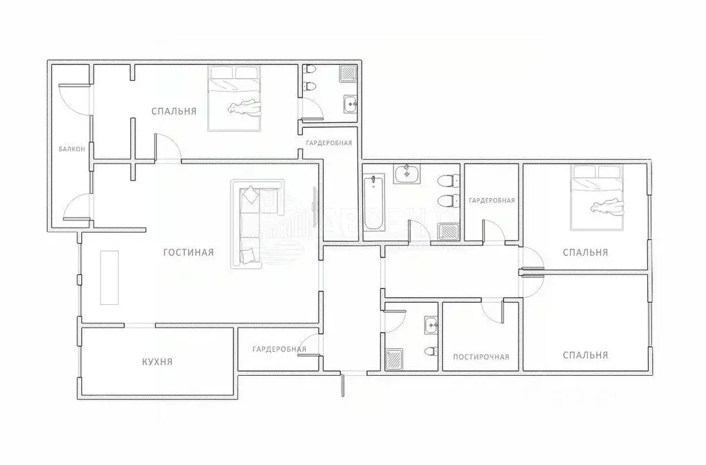 Квартира, 4 комнаты, 320 м - Фото 2