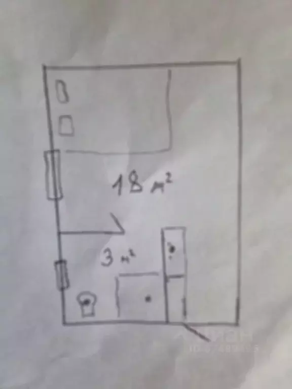 Студия Краснодарский край, Анапа Алексеевка мкр, ул. Зеленая, 71 (22.0 ... - Фото 2