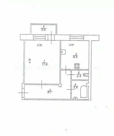 1-к кв. Татарстан, Казань ул. Восстания, 50 (43.0 м) - Фото 2