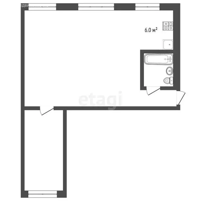 Квартира-студия: Чебаркуль, улица 9 Мая, 20 (54.1 м) - Фото 0