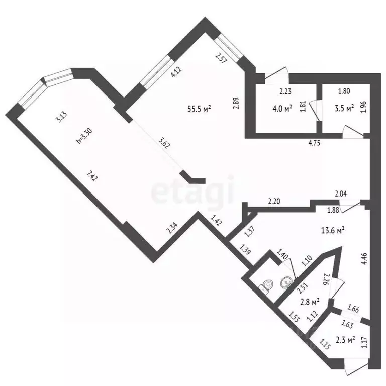 Офис в Ханты-Мансийский АО, Ханты-Мансийск ул. Коминтерна, 8 (83 м) - Фото 2