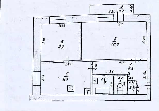 2-к. квартира, 45 м, 5/9 эт. - Фото 0