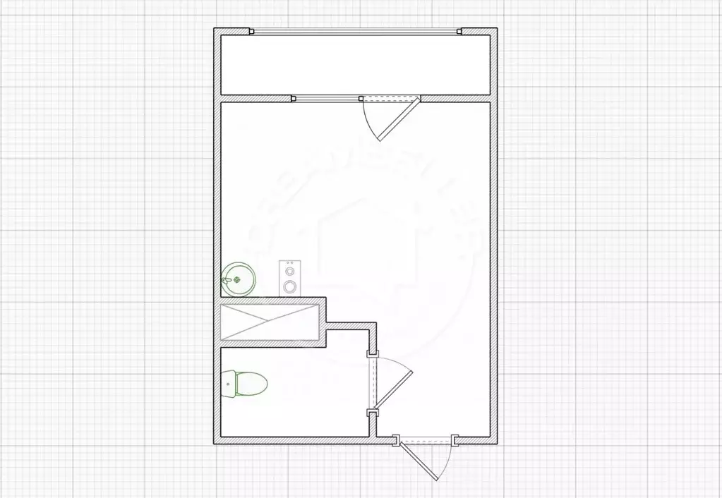 Студия Санкт-Петербург ул. Плесецкая, 10 (20.9 м) - Фото 1