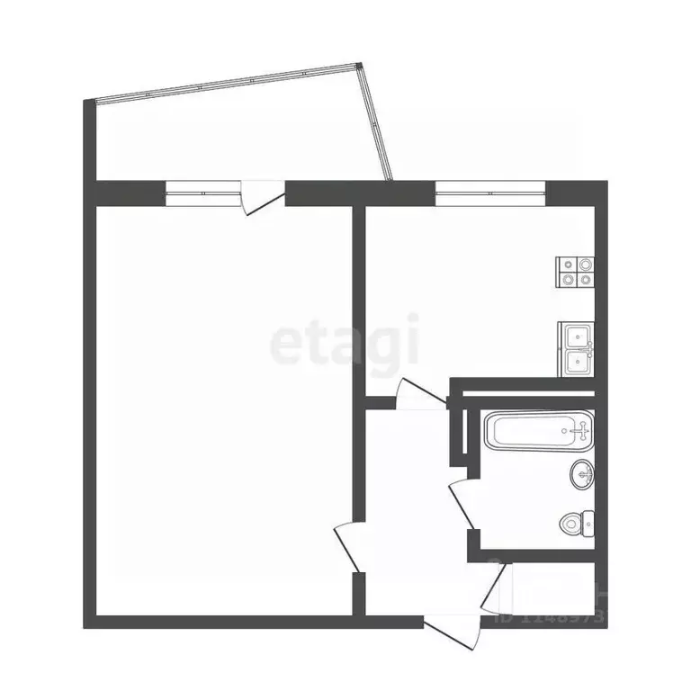 1-к кв. Владимирская область, Владимир ул. Куйбышева, 58 (38.2 м) - Фото 0