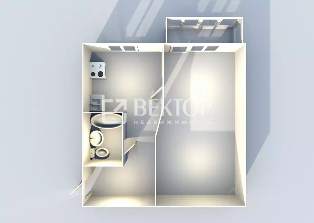 1-к кв. Ярославская область, Ярославль ул. Слепнева, 28В (30.1 м) - Фото 1