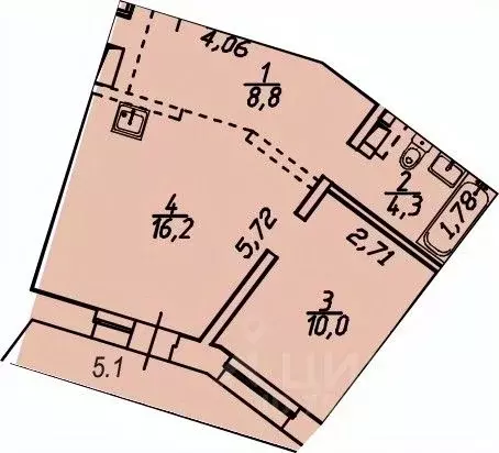 1-к кв. Иркутская область, Иркутский район, Маркова рп, Стрижи кв-л 15 ... - Фото 0