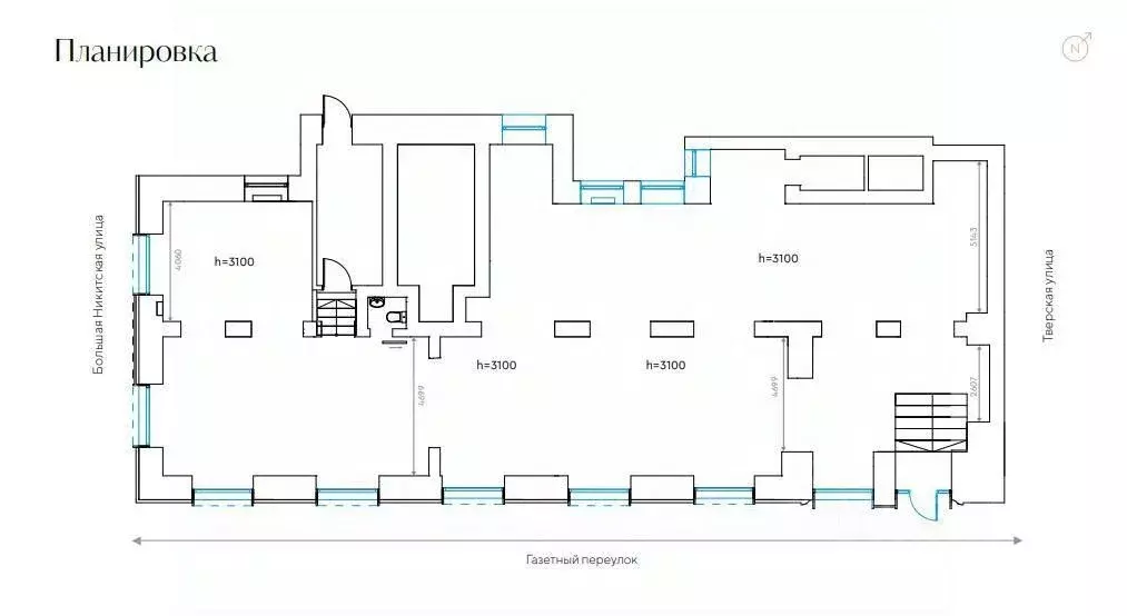 Помещение свободного назначения в Москва Большая Никитская ул., 12 ... - Фото 2