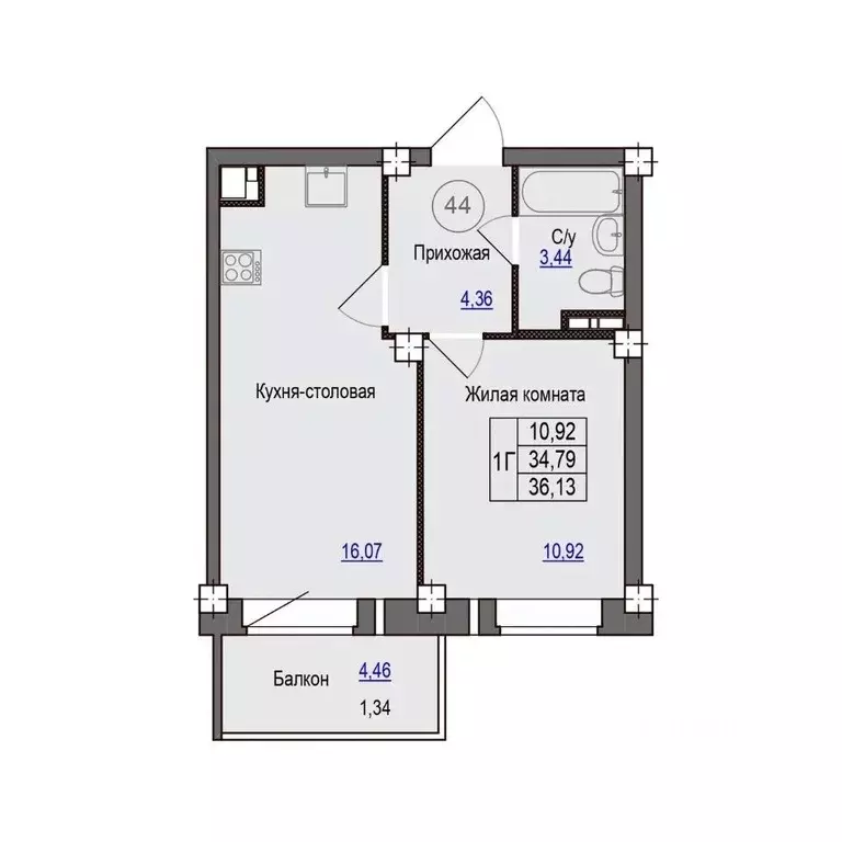 1-к кв. Псковская область, Псковский район, Завеличенская волость, д. ... - Фото 1