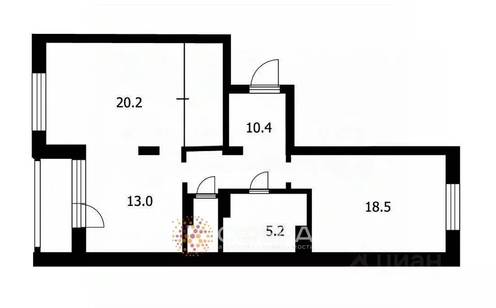 2-к кв. Новосибирская область, Новосибирск ул. Романова, 25 (74.0 м) - Фото 1