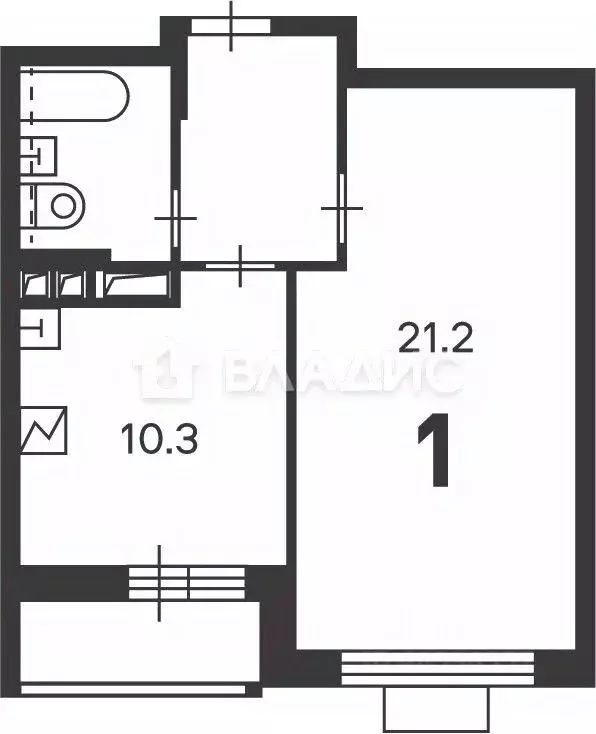 1-к кв. Москва проезд Шокальского, 28Ак1 (40.4 м) - Фото 2