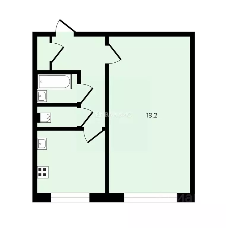 1-к кв. Москва Тарусская ул., 8 (33.1 м) - Фото 1