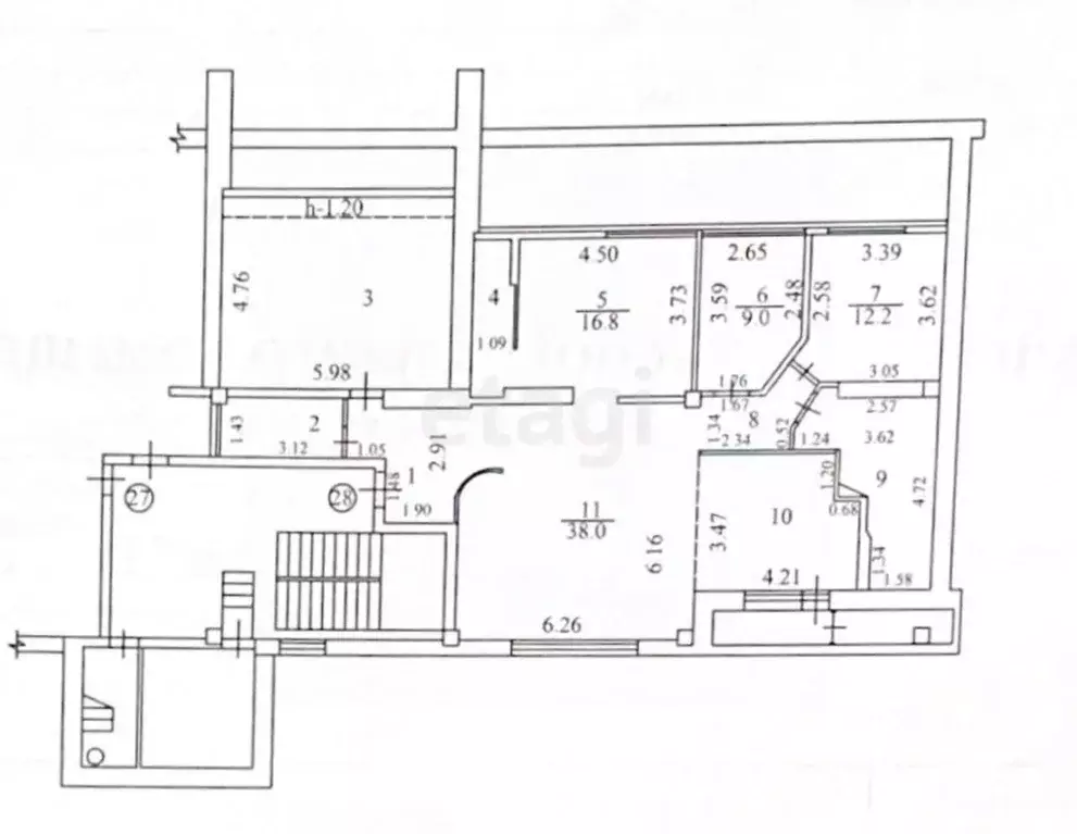 4-к кв. Иркутская область, Иркутск проезд Юрия Тена, 2 (147.2 м) - Фото 2