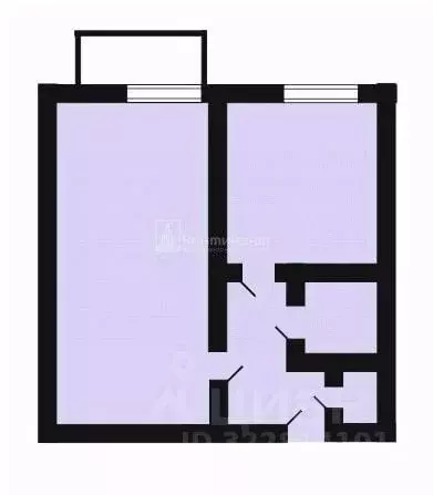 1-к кв. Владимирская область, Ковров ул. Строителей, 22 (37.7 м) - Фото 2