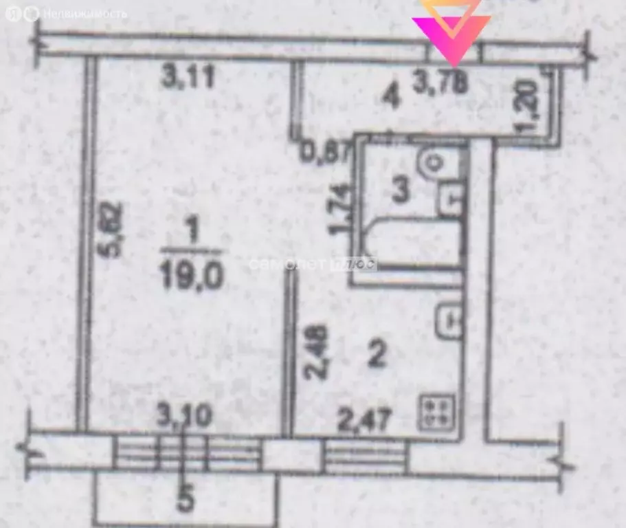 1-комнатная квартира: Электросталь, улица Мира, 30А (33 м) - Фото 2