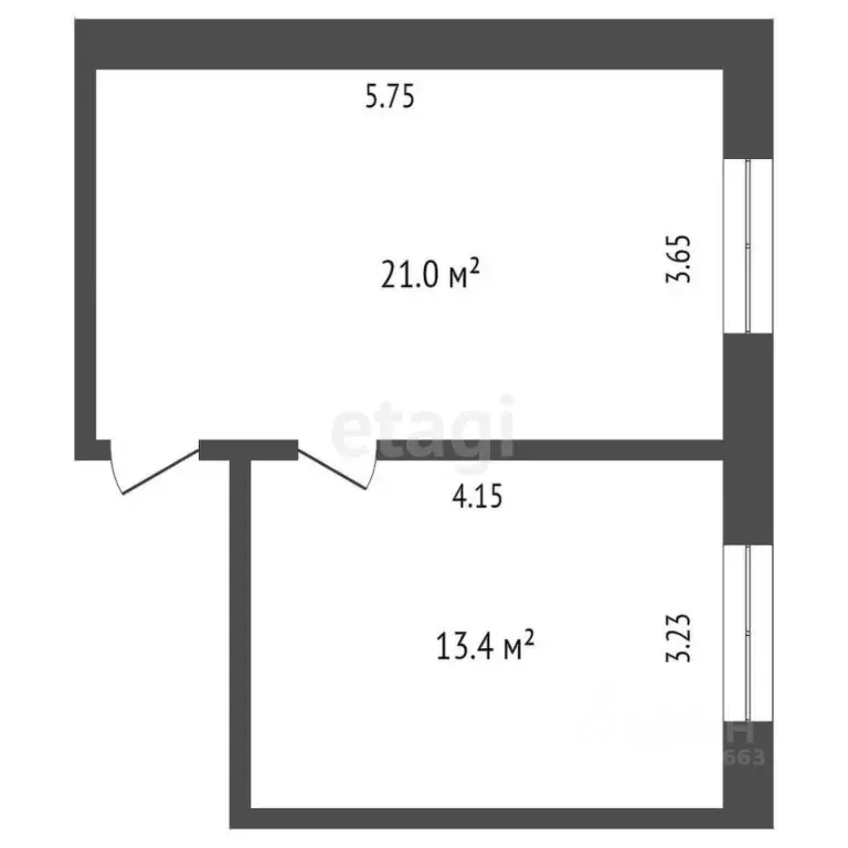 Комната Ханты-Мансийский АО, Сургут Нагорная ул., 7 (31.3 м) - Фото 0