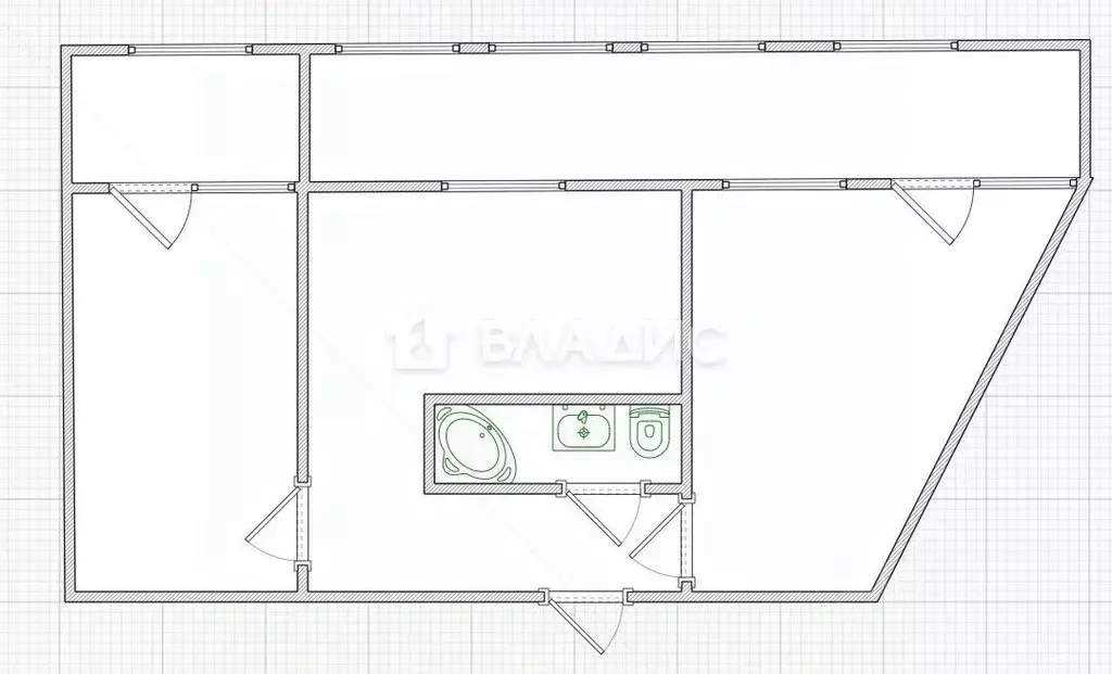 2-к кв. Пензенская область, Пенза ул. Терновского, 214 (59.9 м) - Фото 2