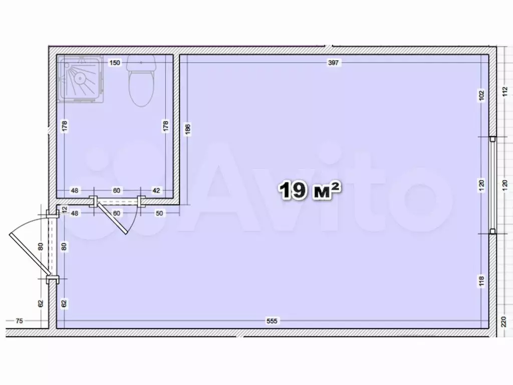 Квартира-студия, 19 м, 1/17 эт. - Фото 0