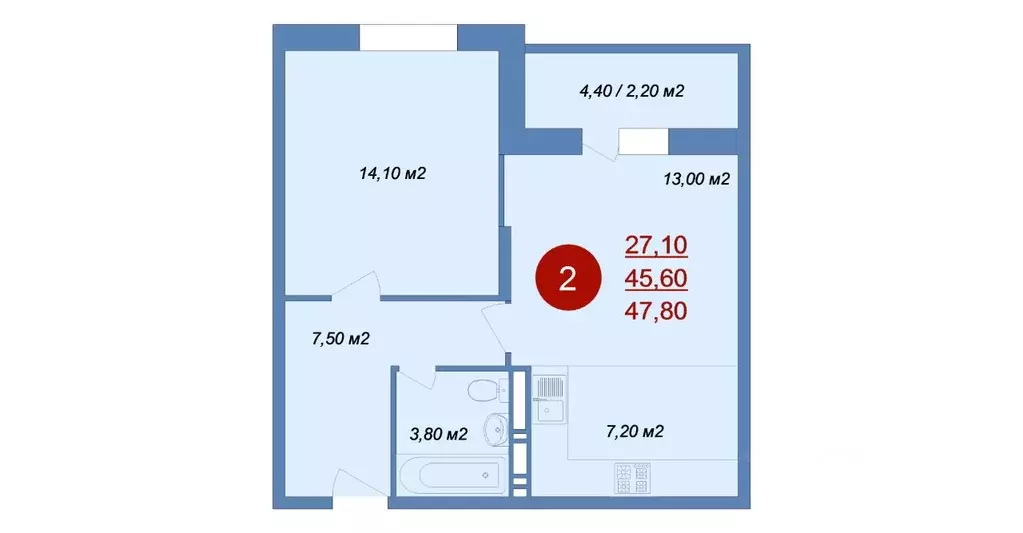 2-к кв. Московская область, Люберцы городской округ, д. Островцы, ... - Фото 1