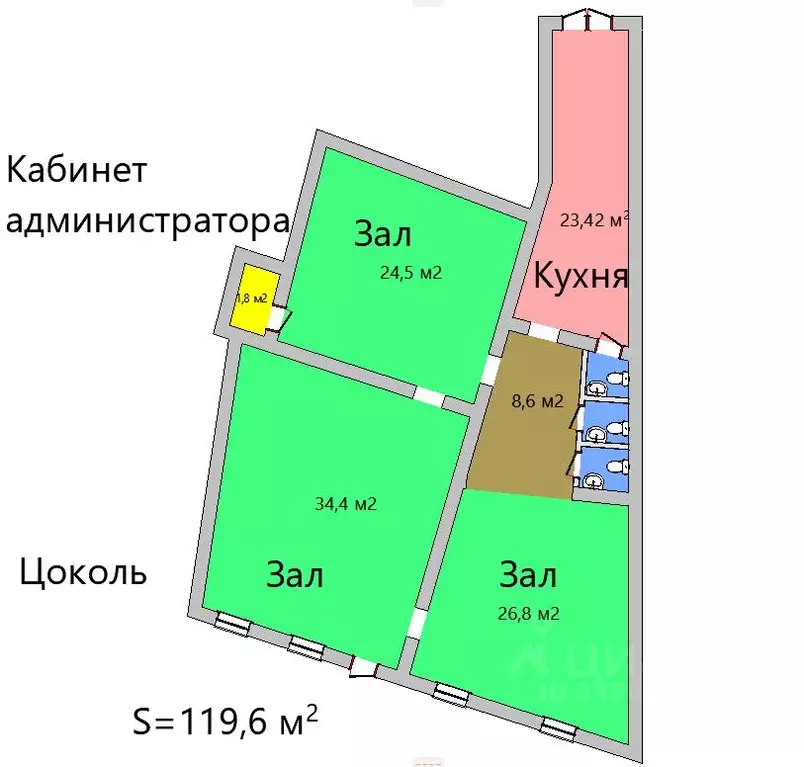 Помещение свободного назначения в Санкт-Петербург Разъезжая ул., 34 ... - Фото 1