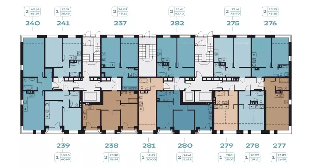2-к кв. Иркутская область, Иркутск наб. Верхняя, 137 (51.98 м) - Фото 1