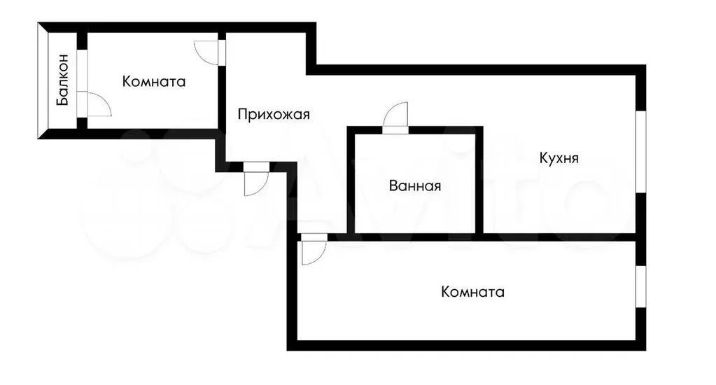 2-к. квартира, 54 м, 1/9 эт. - Фото 0