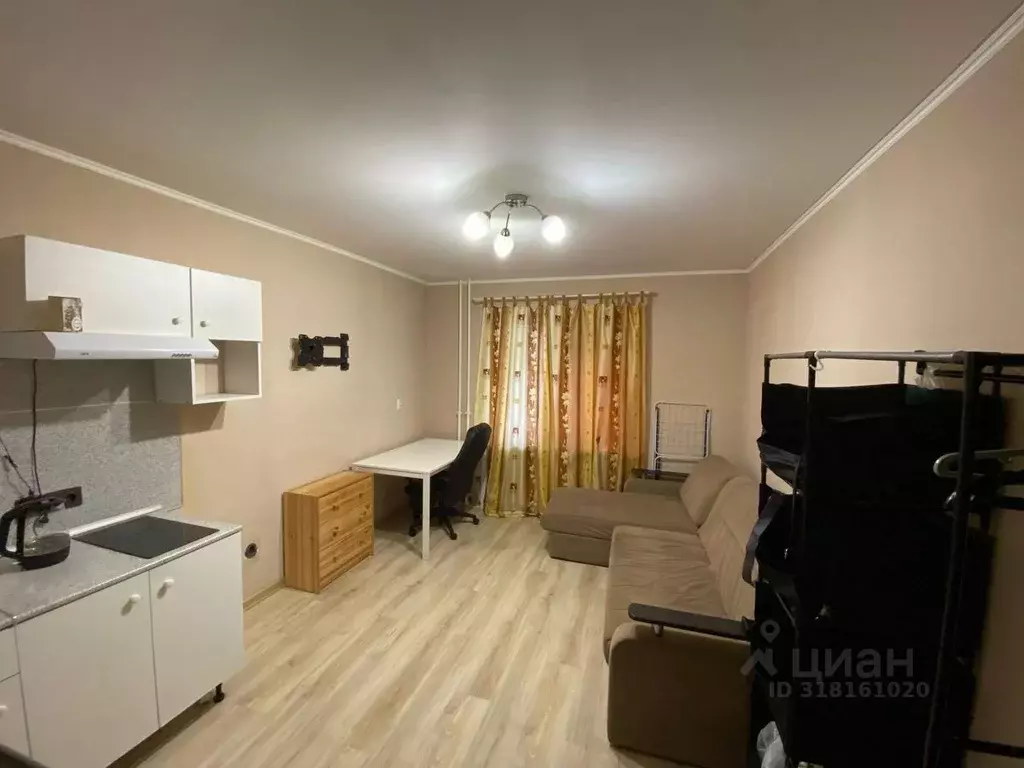 Студия Ленинградская область, Мурино Всеволожский район, ул. ... - Фото 1