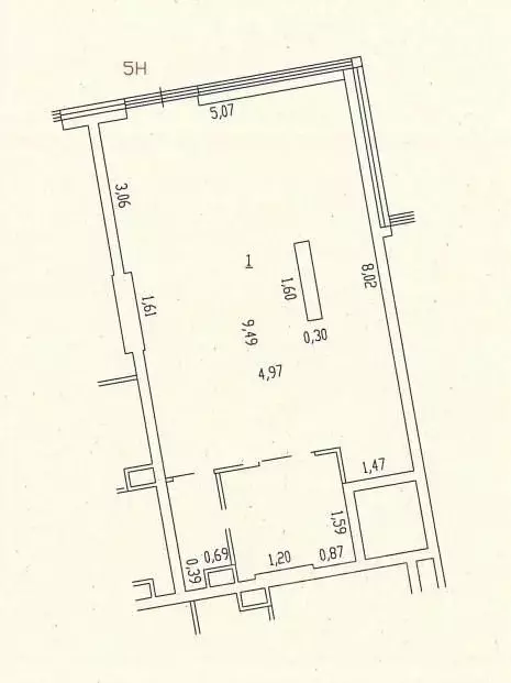 Помещение свободного назначения в Москва ул. Крузенштерна, 2 (45 м) - Фото 1