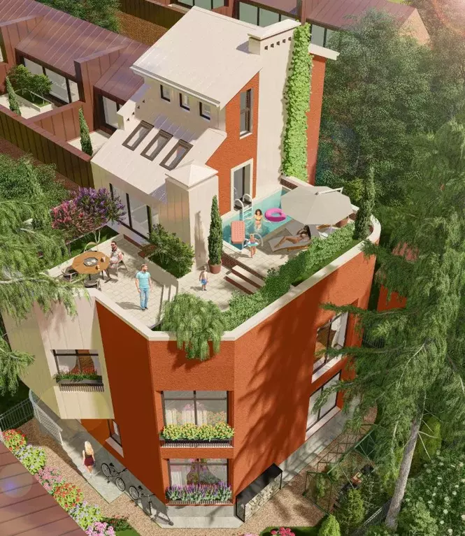 Таунхаус в Санкт-Петербург пос. Лисий Нос, Песочная ул., 3к66 (351 м) - Фото 1