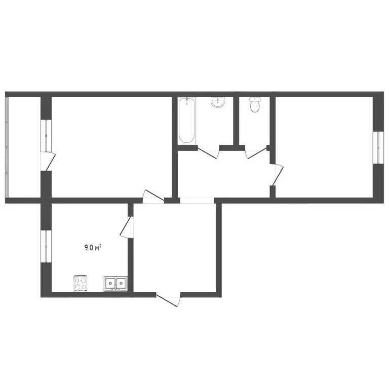 2-комнатная квартира: Волгореченск, Советская улица, 3 (53.6 м) - Фото 1