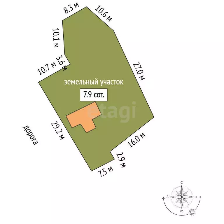 Участок в Ярославль, Шпальная улица (7.89 м) - Фото 1