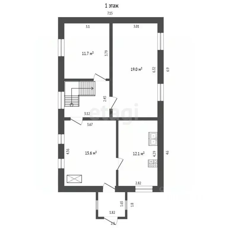 Дом в Омская область, Омск ул. 19-я Рабочая, 55 (104 м) - Фото 2